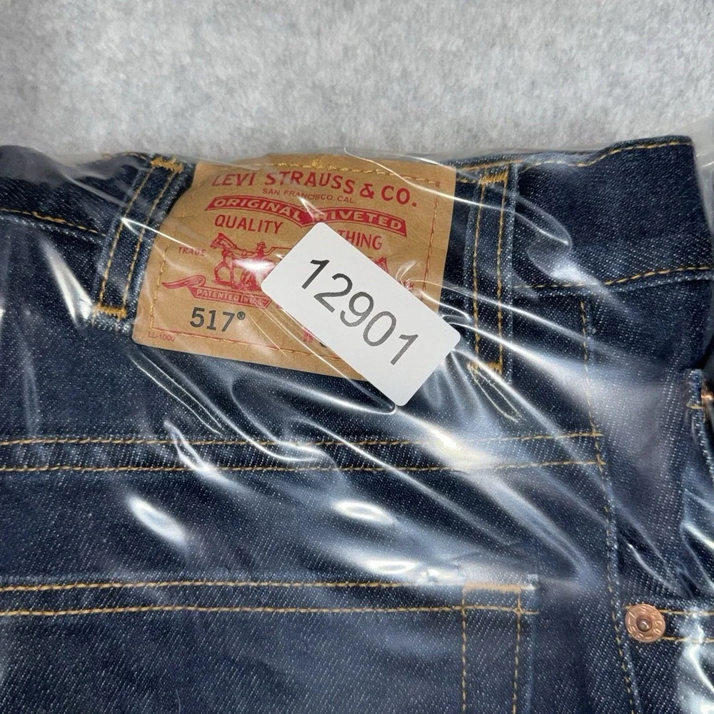 Vintage Levis 517 BOOT CUT Jeans Mens 35x32 Dark Wash Western Cowboy Tagged 38‎